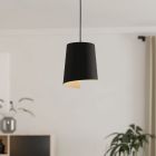 Lampada a sospensione nera in alluminio, Vincenzo