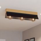 Lampada da soffitto nera in alluminio, Kyla