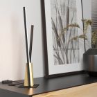 Lampada da tavolo nera in alluminio, Leintje, 6,8W, 3000K LED, con interruttore