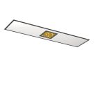 Lampada da soffitto nera in alluminio, Vinesh, 35W, bianco regolabile tra caldo e freddo LED, dimmer in 3 fasi