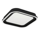 Lampada da soffitto nera in alluminio, Thijn, 11W, bianco regolabile tra caldo e freddo LED, dimmer in 3 fasi