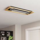 Plafoniera in legno in alluminio, Kyllian, 9W, bianco regolabile tra caldo e freddo LED, dimmer in 3 fasi