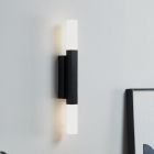 Lampada per specchio nera in alluminio, Yolande, 5,5W, 3000K LED, IP44