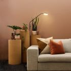 Piantana da lettura da terra nera moderna, Salvador, 5W, 3000K LED, con interruttore