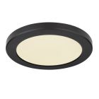 Plafoniera nera in plastica, Cage, 18W, colore regolabile LED