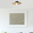 Lampada da soffitto nera metallo, Rimke