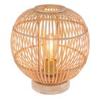 Lampada da tavolo in legno marrone, Terry, con interruttore