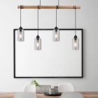 Lampada a sospensione legno rustica, Mariya