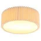 Lampada da soffitto beige in tessuto, Prya