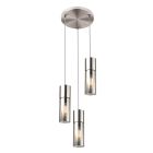 Lampada a sospensione in nichel in vetro, Xena