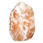 Lampada di sale arancione in pietra, Mersa, con interruttore