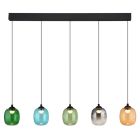 Lampada a sospensione multicolore in vetro, Karsten, 27W, 3000K LED, dimmer in 3 fasi