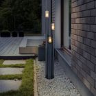 Lampada da esterno antracite in acciaio inossidabile, Bodil, IP44