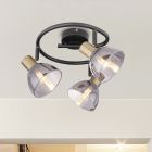 Faretto da soffitto dorato in vetro, Arthur