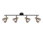 Faretto da soffitto dorato in vetro, Arthur