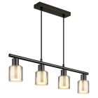 Lampada a sospensione nera metallo, Vishnu