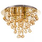 Lampada da soffitto dorata metallo, Luus