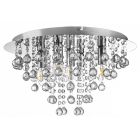 Lampada da soffitto cromata metallo, Luus