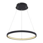 Lampade a sospensione per tavolo da pranzo nera metallo, Jeana, 19W, 3000K LED