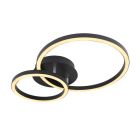 Plafoniera nera metallo, Palica, 18W, 3000K LED