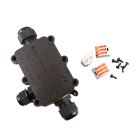Accoppiatore cavo a 3 vie impermeabile, con spina Wago all'interno, IP68