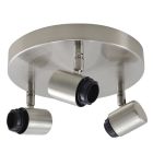 Rosone lampada argento in alluminio, Rika