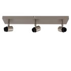 Rosone lampada argento in alluminio, Rika