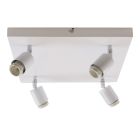 Rosone lampada bianco in alluminio, Rika