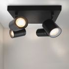 Faretto da soffitto nero moderno, Ciara, IP44