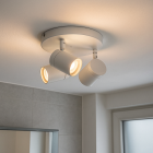 Faretto da soffitto bianco moderno, Ciara, IP44