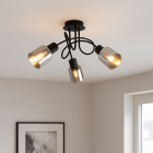 Lampada da soffitto nera design, Crystal