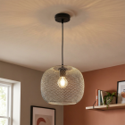 Lampade a sospensione per tavolo da pranzo grigia industriale, Emado