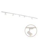 3M sistema di illuminazione a binario monofasico bianco + 5 Elena faretti a binario