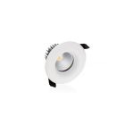 Downlight bianco in vetro, Rexe, 9W, 3000K LED, IP65