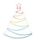 Albero di Natale illuminato RGB