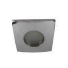 Faretto da incasso per bagno cromato in alluminio, Pelle, IP44