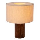 Lampada da tavolo rustica marrone, Tachina, con interruttore
