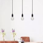 Lampada a sospensione moderna nera, Fix