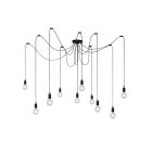 Lampada a sospensione moderna nera, Fix