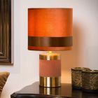 Lampada da tavolo retrò marrone, Extravaganza Frizzle, con interruttore