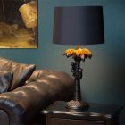 Lampada da tavolo retrò nera, Extravaganza Coconut, con interruttore