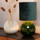 Lampada da tavolo retrò verde, Esterad, con interruttore