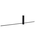 Applique da parete moderna nera, Segin, 10W, 2700K LED