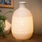 Lampada da tavolo retrò bianca, Tiesse, con interruttore