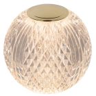 Lampada da tavolo moderna trasparente, Cintra, 2W, 2700K LED, dimmer in 3 fasi