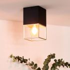 Plafoniera moderna dorata, Rixt