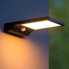 Applique da esterno con sensore di movimento moderna nera, Basic, 3W, 2700K LED, IP44
