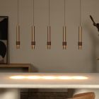 Lampada a sospensione moderna marrone, Margary, 4,2W, 2700K LED