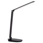 Lampada da scrivania moderna nera, Aldwin, 8W, bianco regolabile tra caldo e freddo LED, controllo touch