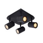 Faretto da soffitto per bagno moderno nero, Lennert, IP44